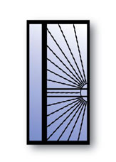 Sunburst Door Design